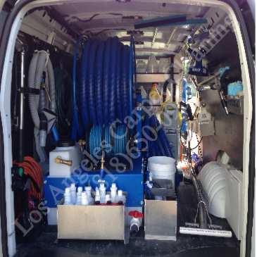 Inside one of our Carpet Cleaning Trucks