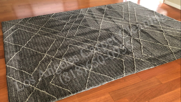 Post Cleaning of Gray Area Rug